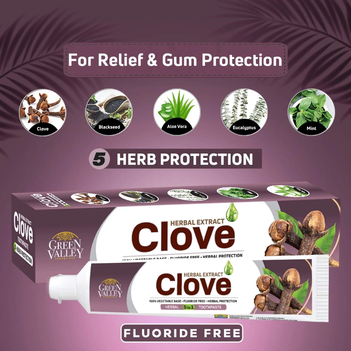 TOOTHPASTE CLOVE HERBAL معجون اسنان بالقرفه
