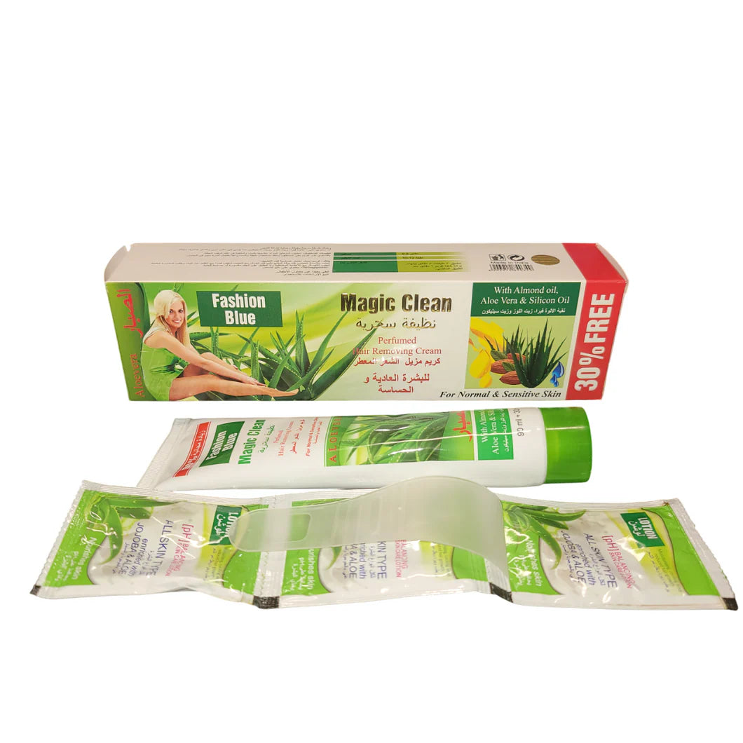Magic Clean Hair Removal Cream with Aloe Vera كريم إزالة الشعر ماجيك كلين بالألوفيرا
