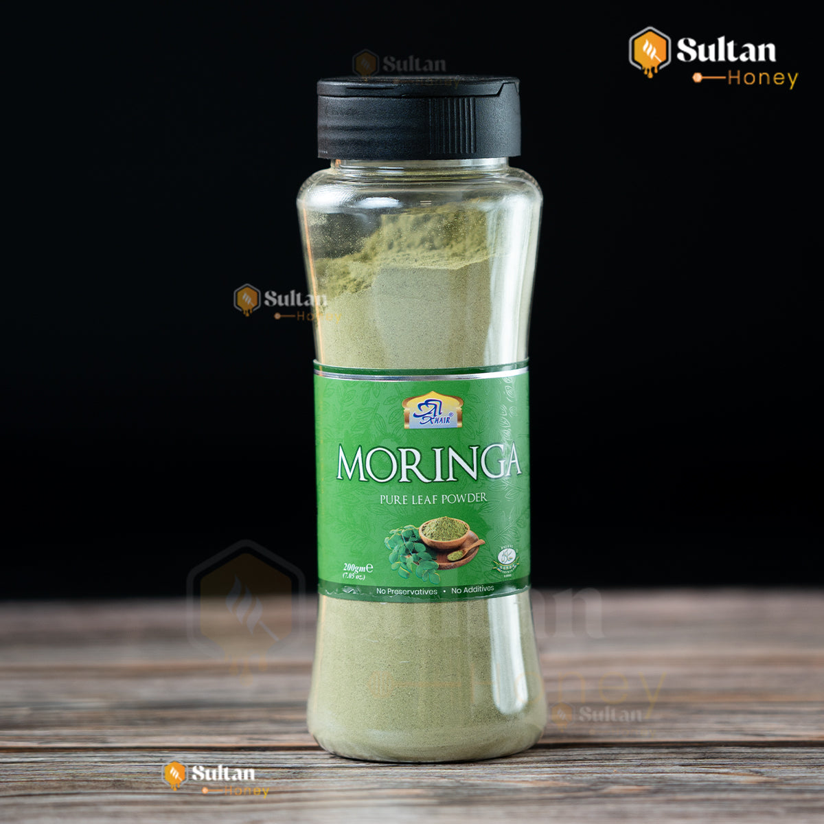 Pure Moringa Leaf Powder مسحوق أوراق المورينجا الطبيعي